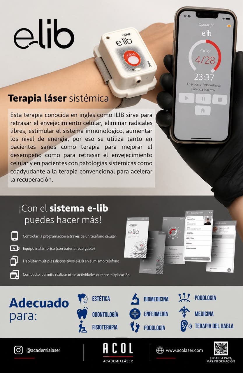 e-lib: terapia láser sistémica, funcionamiento y especialidades