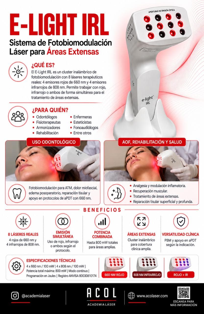 E-Light IRL: cuatro láseres rojos y cuatro infrarrojos